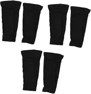 Kisangel 3sets Anti-collision Honeycomb Calf Sleeves Stocking Stuffers' Football Soccer Shin Guards Adult Men Calf Long Socks Breathable Calf Socks Running Sleeves Men Leg Sleeve 2pcs*3