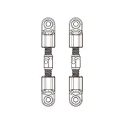 2PCS MJX 14210 HYPER GO 1/14 RC Car Spare Parts Steering Rod Vehicle Models Accessories 16431