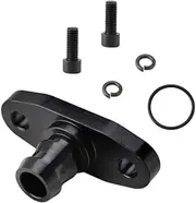 JicSuXi Turbo Oil Drain Return Flange Oil Drain Flange Adapter Black with O Ring Funnel Type Oil Return for T4 T04E T04S ANT3