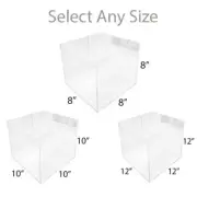 5 Sided Lucite Clear Acrylic Cube Bin Retail Display