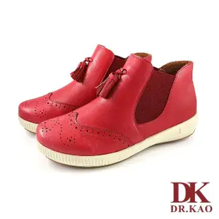 【DK 高博士】簡約小流蘇羊皮空氣鞋87-0897-00紅色