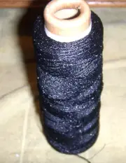 BLACK METALLIC CONE Bonded Nylon sewing Thread Upholstery