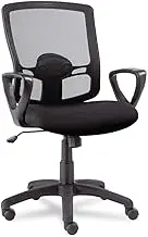 Alera Etros Series Mesh Mid-Back Swivel/Tilt Chair Black
