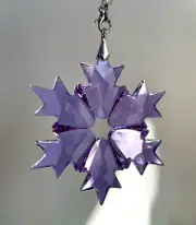 Crystal Snowflake Sun Catcher Christmas Decor Car Mirror Bohemia Crystal Gift