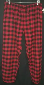Old Navy PJ Pants, Red & Black Plaid, Size XL