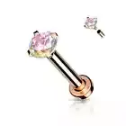 Piercing Labret Ear Rose Set Aurore Borealis