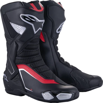 ALPINESTARS Fits SMX-6 V3 Boots - Black/Silver/Red - US 7.5/EU 41 2223025-199-41