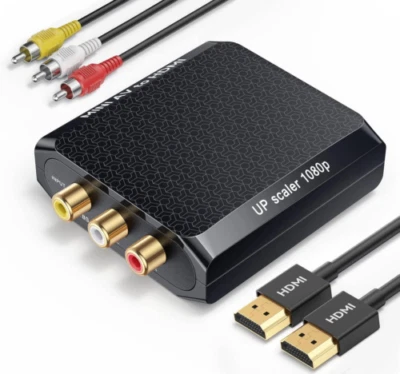 WENTER RCA to HDMI Converter, 1080P AV Mini Black