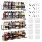 Spice Rack Wall Mount Organizer for Cabinet Pantry and Tiny Kitchen - Space-S...