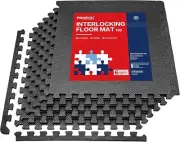 Floor Protection Interlocking Mat 6 Pcs Large 60x60 cm Gym Floor EVA Foam Mat