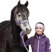 Little Rider Giddy Up Gymkhana Horse Head Collar & Lead Rope (UK Size: Cob) (Purple/Lilac)