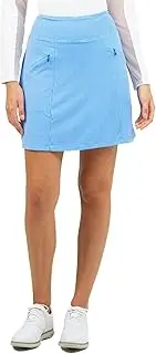 [IBKUL] Athleisure Wear Sun Protective UPF 50+ Icefil Cooling Tech Mini Check Skort w Pockets - 29754