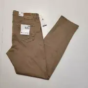 BRAX Chuck 40x34 Tan Brown 5 Pocket Mens Denim JEANS HI-FLEX COLOUR Chino Pants