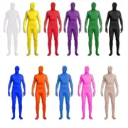 Full Bodysuit Unisex Spandex Stretch Adult Costume Zentai Disappearing Man Body Suit Hk Nude Color 140CM
