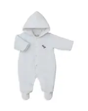 Kissy Kissy Boys' Velour Hooded Footed Bunting - Baby