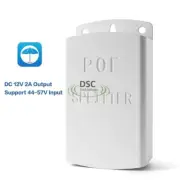 48V to 12V 2A PoE Splitter Adapter IEEE 802.3af for IP Camera. Outdoor