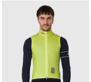 Rapha Cycling Pro Team Insulated Gilet Size M Medium Lime Green Packable Vest