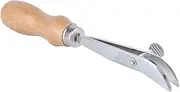 Adjustable Leather Edge Creaser Wood Handle Professional Edge Press Skiving Tool for DIY Handmade