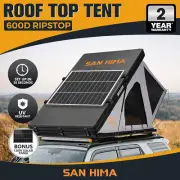 San Hima Kalbarri Roof Top Tent Hardshell With Roof Rack + 130W Solar Panel