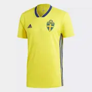 ADIDAS SWEDEN HOME JERSEY MENS 2018 - YELLOW - WORLD CUP 2018 MENS XLARGE ONLY