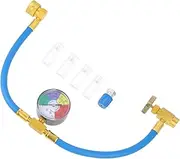 MUCKLILY R134a Auto Charging Hose Gauge for Car Ac Filling Hoses for Car Long Life Sturdy Portable Easy to Use