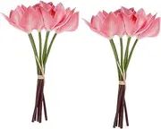 MAGICLULU 12pcs Artificial Orchid Bouquet: Handmade Plastic Faux Orchid Stems Vase Filler - Simulation Cymbidium Flowers for Living Room DIY Crafts Photo Backdrop