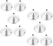 ZUNOXAZ 10Pcs Mini Flag Stand with Plated Base Small Flag Holder for Office Party Decorations for Table Centerpieces and Holiday Atmosphere