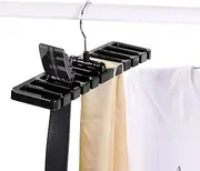 Belt Hanger Rack Holder 10 Slot Tie Belt Scarf Rack Holder Organizer for Closet Wardrobe Storage Space Saver 360 Degree Rotating(Black)