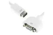 20cm Mini DVI Male to VGA Female Cable Lead White Laptop TV Monitor