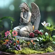 2D Flat Acrylic Memorial Angel Garden Stake Heartwarming Gift 7.8x11.8inch