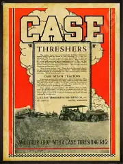 Case Threshing Machine Co. New Metal Sign: Steam Tractors & Threshers - Racine