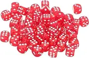 UPKOCH 100pcs Wear Resistant Dice Portable Party Game Props for Home Ktv Bars Material for Enjoyable Gameplay for Number Games and Fun Activities