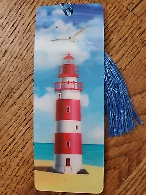 Lighthouse lenticular bookmark