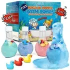 Kids Bath Bombs Powder with 12 Mini Toy Ducks Inside – Bubble Potions for Kid...