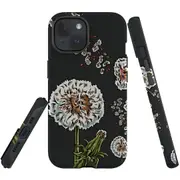 For iPhone 15 Plus Case, Shielding Cover, Dandelion Flowers