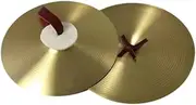Perfeclan 2x Crash Cymbals Musical Instrument Drum Cymbal for Practice Traditional Hand Cymbal Alloy for Party Beginners Professionals, 6 inch
