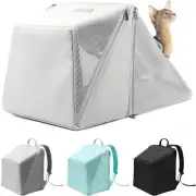 Cat Backpack Carrier Pet Soft-Sided Mesh Backpack Carrier for Cats Small Dogs