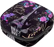 Period Bag,Sanitary Napkin Storage Bag,Eiffel Tower Pattern Flower,Tampon Bag for Purse