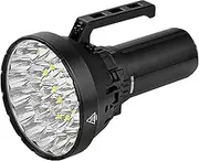 IMALENT MS32 Brightest LED Torch 200,000 Lumens, Tactical Flashlights High Lumens with Cree XHP 70.2 LEDs OLED Display Type-C Rechargeable Flashlight for Outdoor, Caving, Emergency
