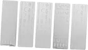 BIUDECO Nail Art Stamping Templates 5 Sheets Nail Art Stamping Plates Manicure Supplies for Women