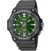 在飛比找momo購物網優惠-【CASIO 卡西歐】學生錶 運動風大三針手錶-綠(MW-6