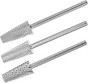 iplusmile 3pcs Women Manicure Drill Bits Professional Nail Art Drill Heads for Salon Home Use Compatible with Electric Nail for Polishing Care