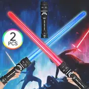 Light Sabers Heavy Dueling Swords Handle Retractable Lightsaber Cosplay Favor AU