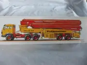 NIB Conrad 3006 Mercedes Benz Putzmeister M52 Concrete Pumping Truck Org Bx
