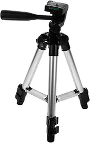 FUNNETOYU Lightweight Aluminium Alloy Fishing Camera Tripod Stand Adjustable Height Feet Easy Attachment for Fishing Light Bracket and LED Flashlight Use Height