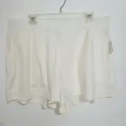 Old Navy NWT Ribbed Pajama Shorts Ivory XL