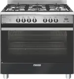 Emilia 90cm Dual Fuel Cooker - Matt Black