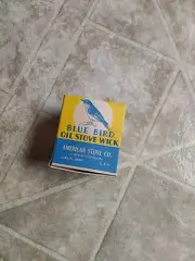Blue Bird Oil Stove Wick NOS NIB antique vintage old heater part advertising box