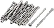 uxcell M3x50mm 0.5mm Pitch Bolts Socket Cap Head Hex Key Screws 20pcs