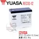 YUASA湯淺REC10-12高性能密閉閥調式鉛酸電池~12V10Ah